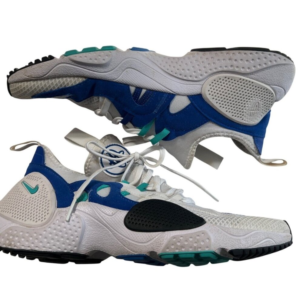 Nike Huarache EDGE Sneakers Mens 7/Womens 8.5 White/Blue/Jade